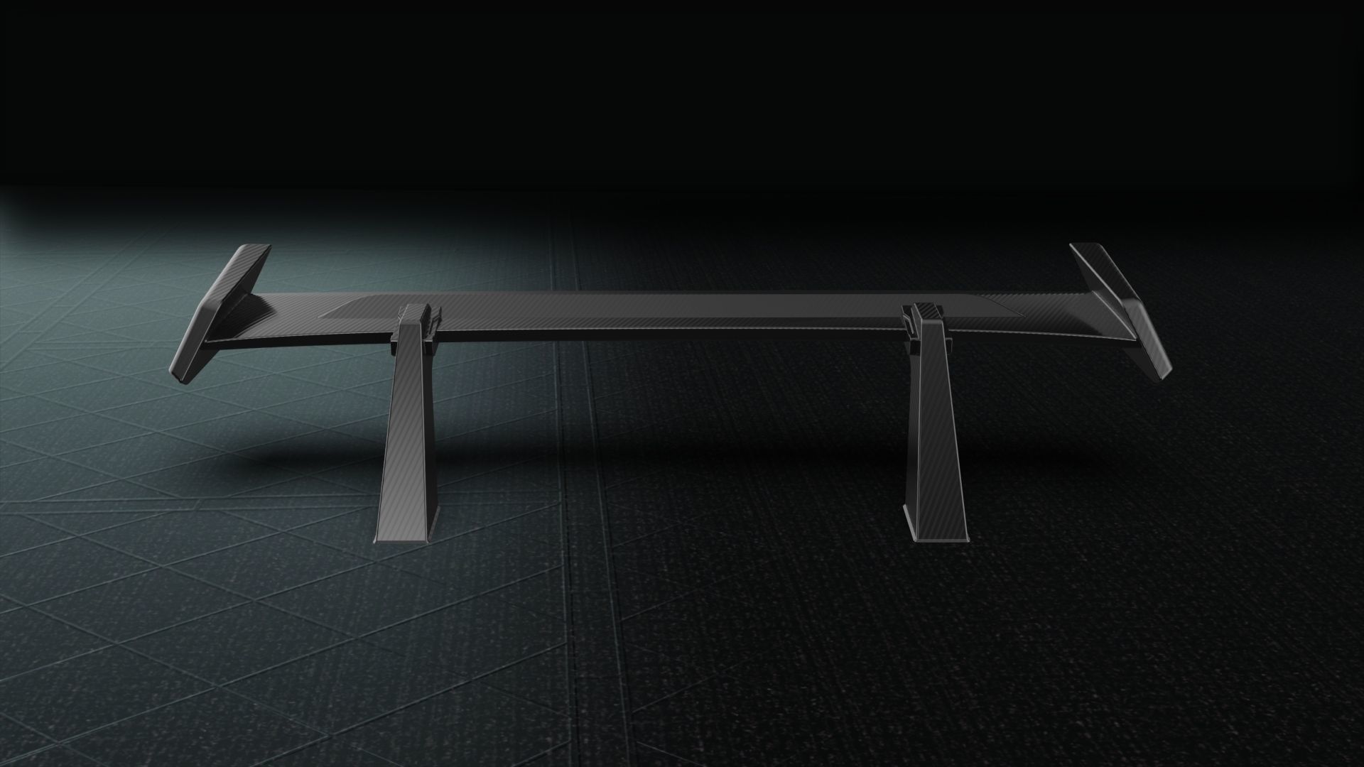 spoiler car tuning combo  3D model_8