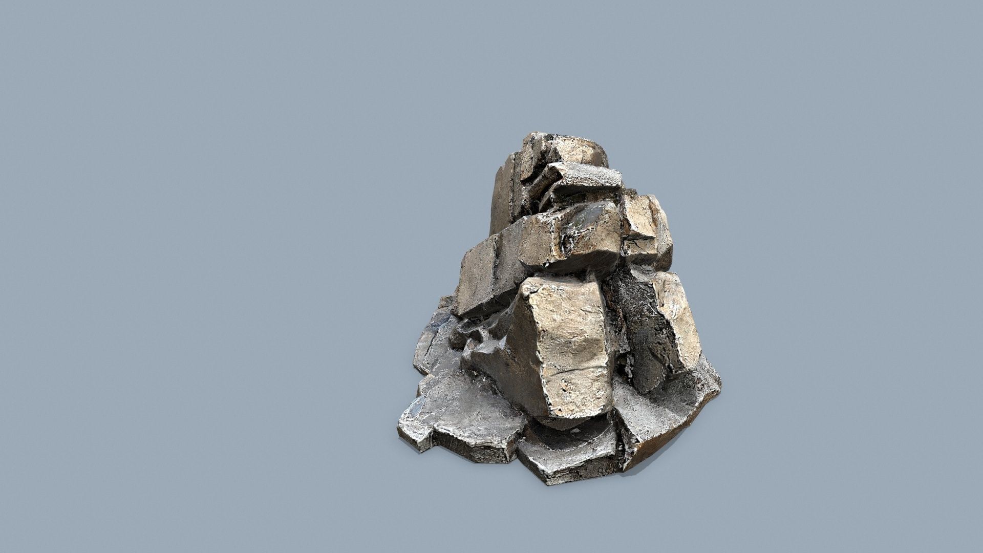 desert rocks Low-poly 3D model_10