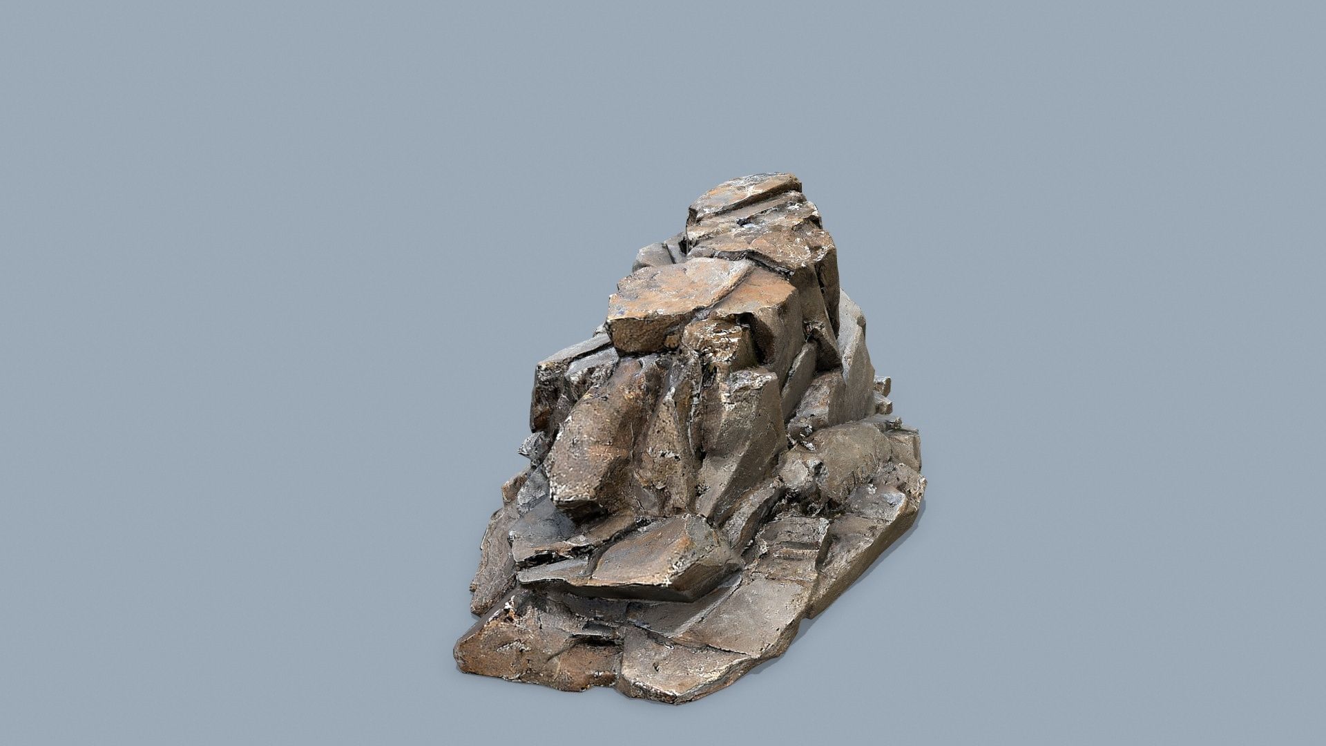 desert rocks Low-poly 3D model_5