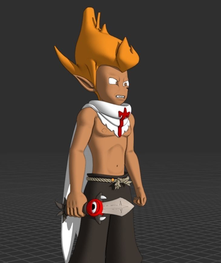 Percedal with Rubilax Dagger 3D print model_4