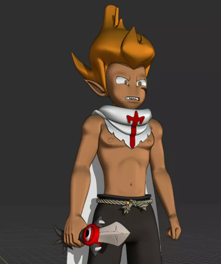 Percedal with Rubilax Dagger 3D print model_0