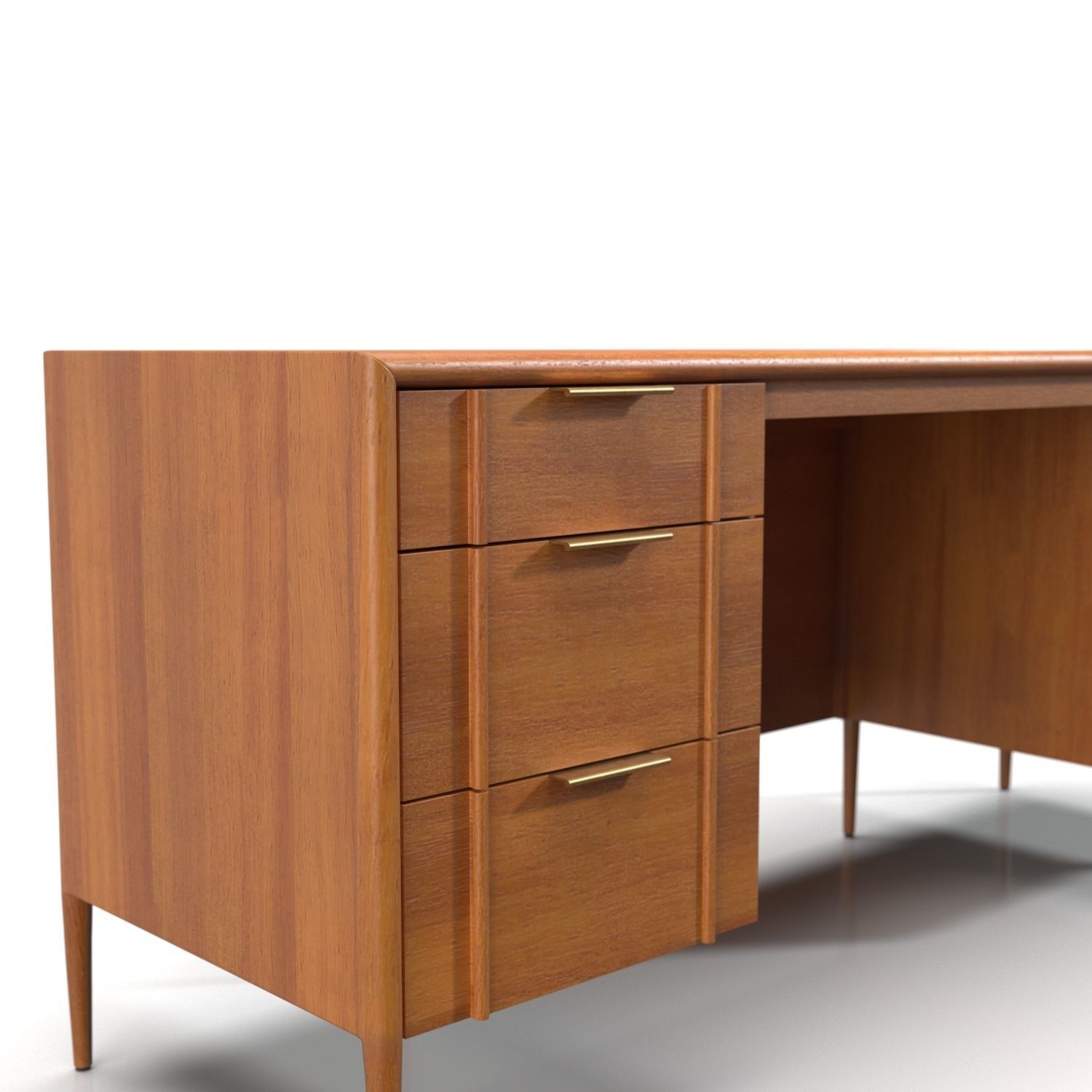 Quincy Executive Desk PBR 3D model_3