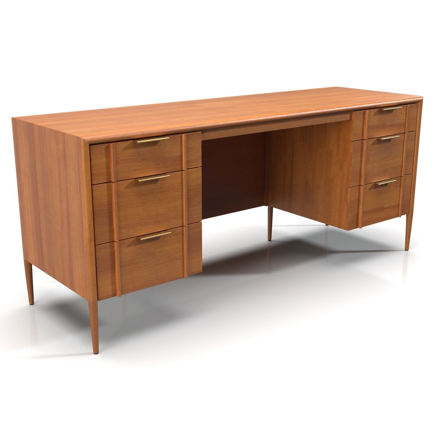 Quincy Executive Desk PBR 3D model_2
