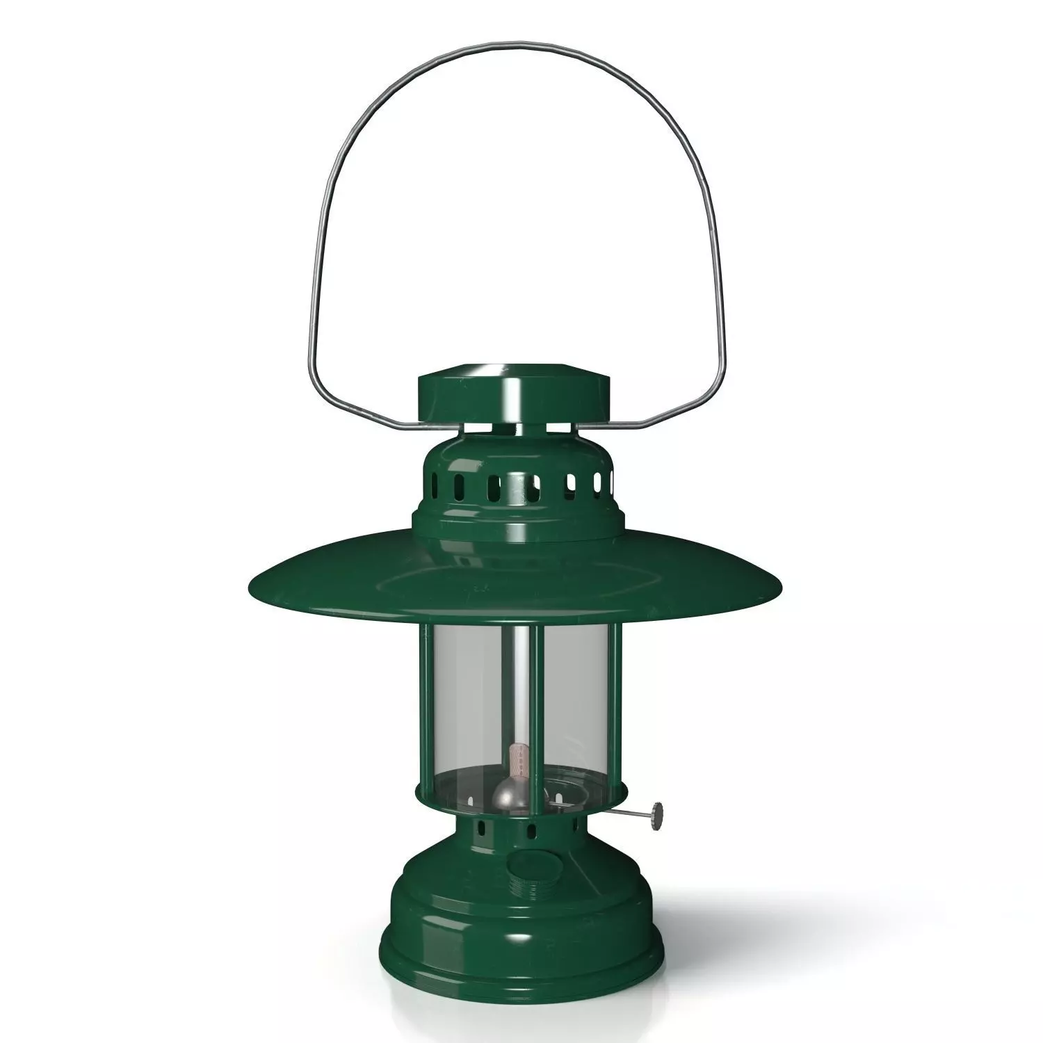 Sonoma Green Patio Lantern PBR 3D model_0