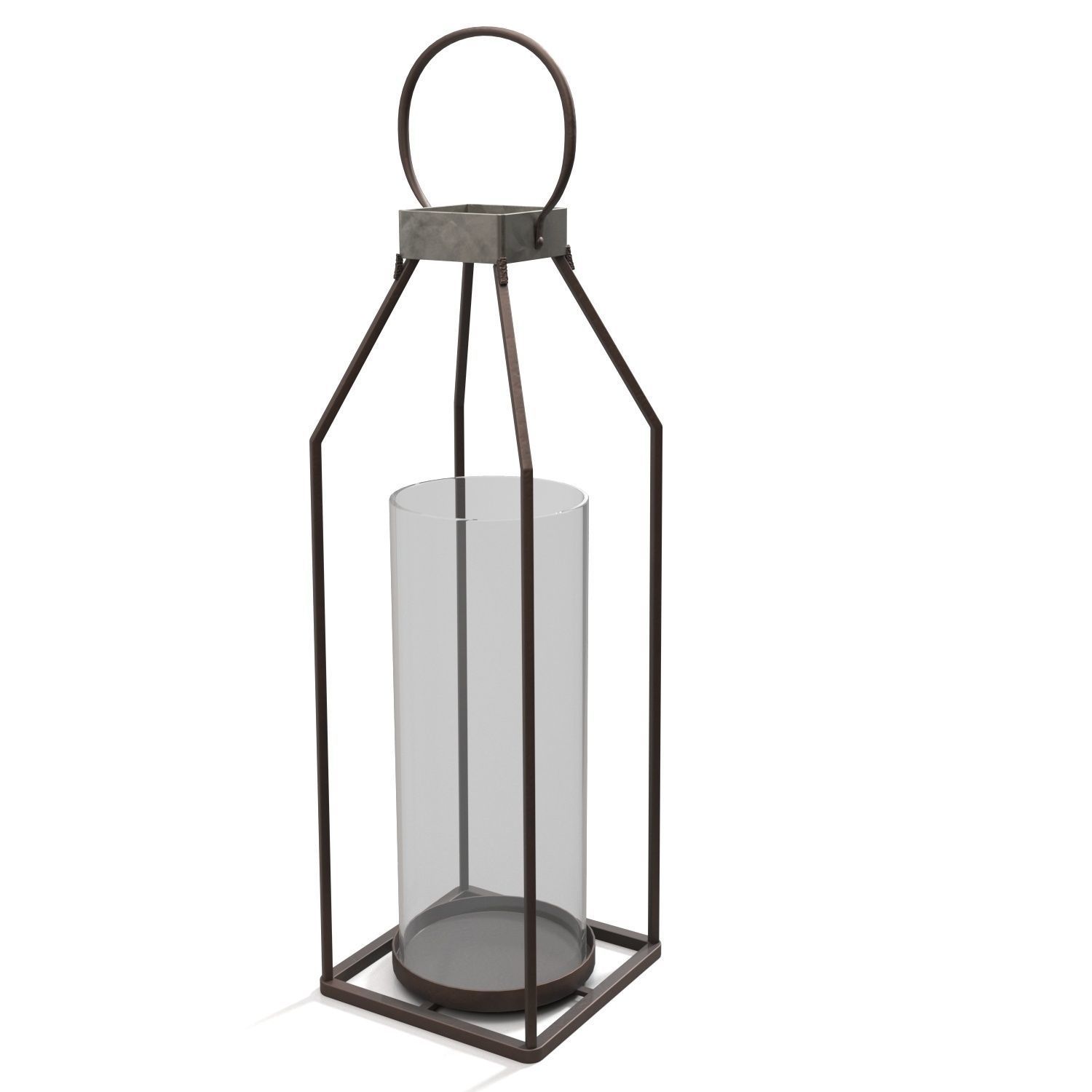 Tabletop Lantern PBR 3D model_1