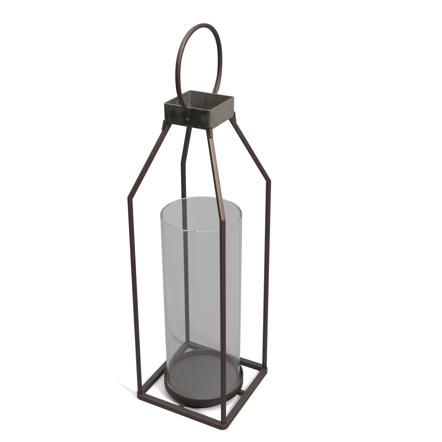 Tabletop Lantern PBR 3D model_4