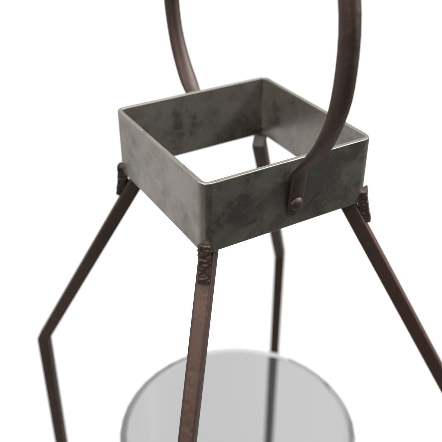 Tabletop Lantern PBR 3D model_3