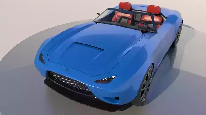 Zethus Roadster High Poly and Low Poly