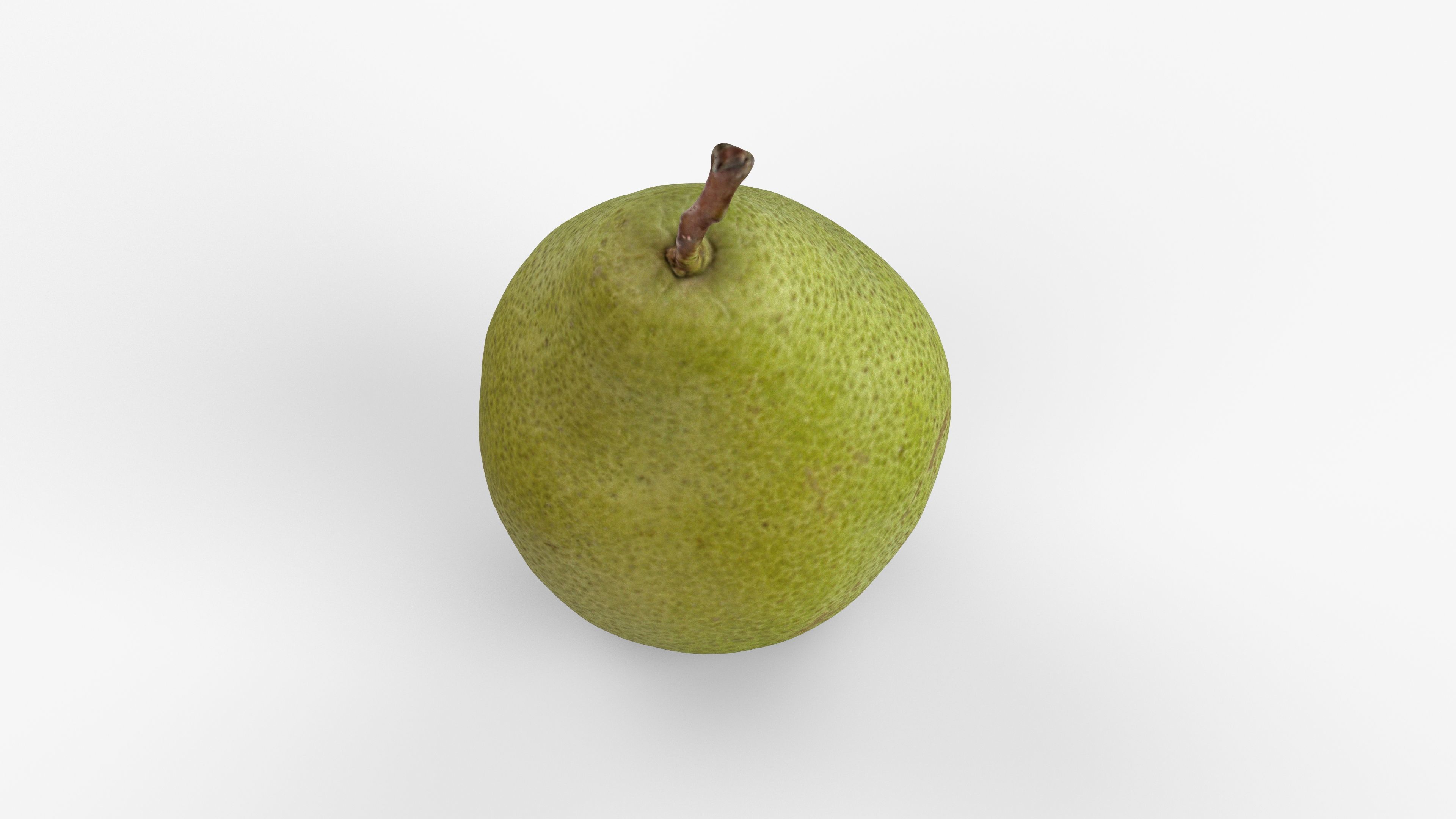 Photorealistic 3D scan of pear Low-poly 3D model_4
