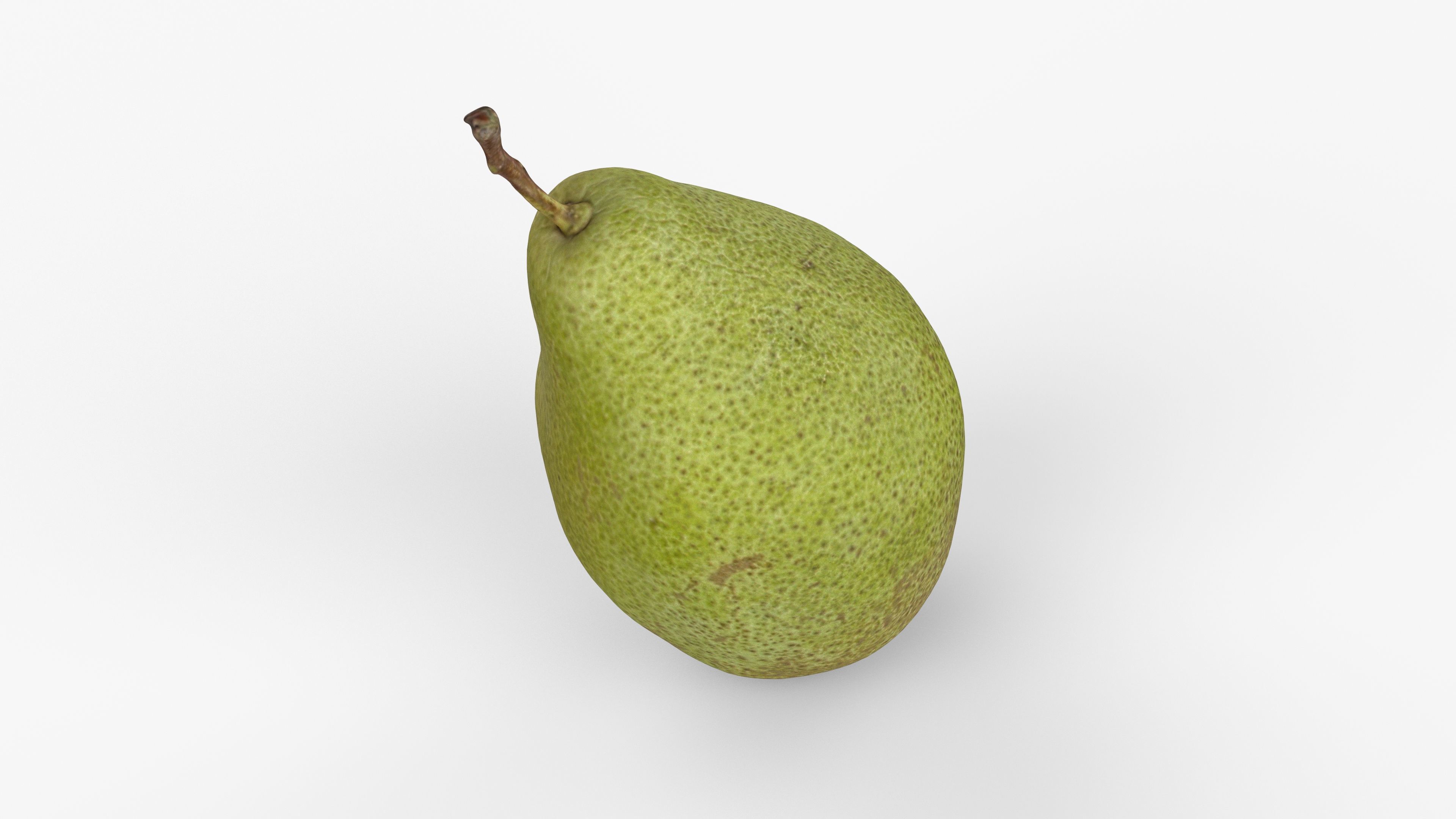 Photorealistic 3D scan of pear Low-poly 3D model_8