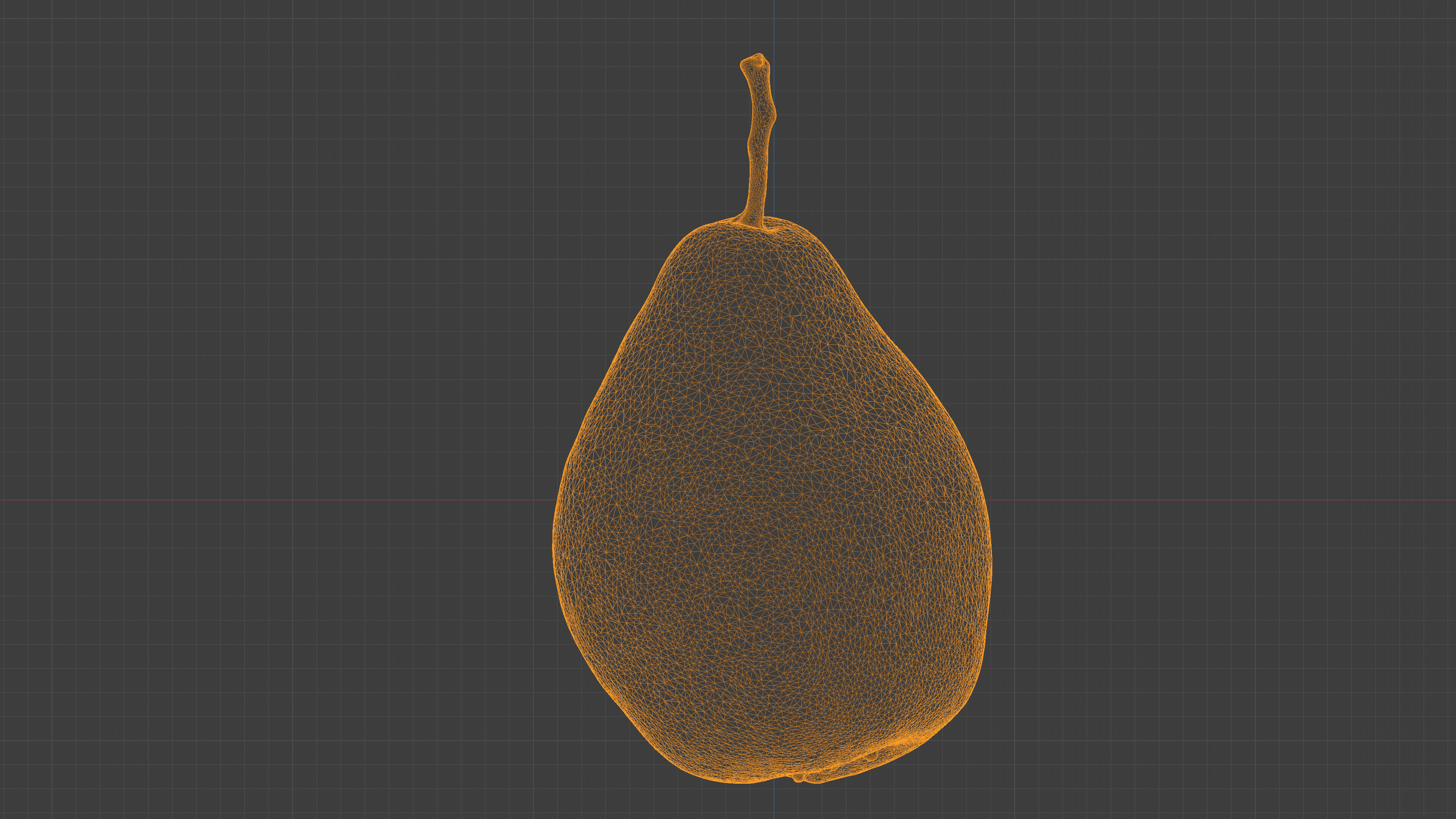 Photorealistic 3D scan of pear Low-poly 3D model_22