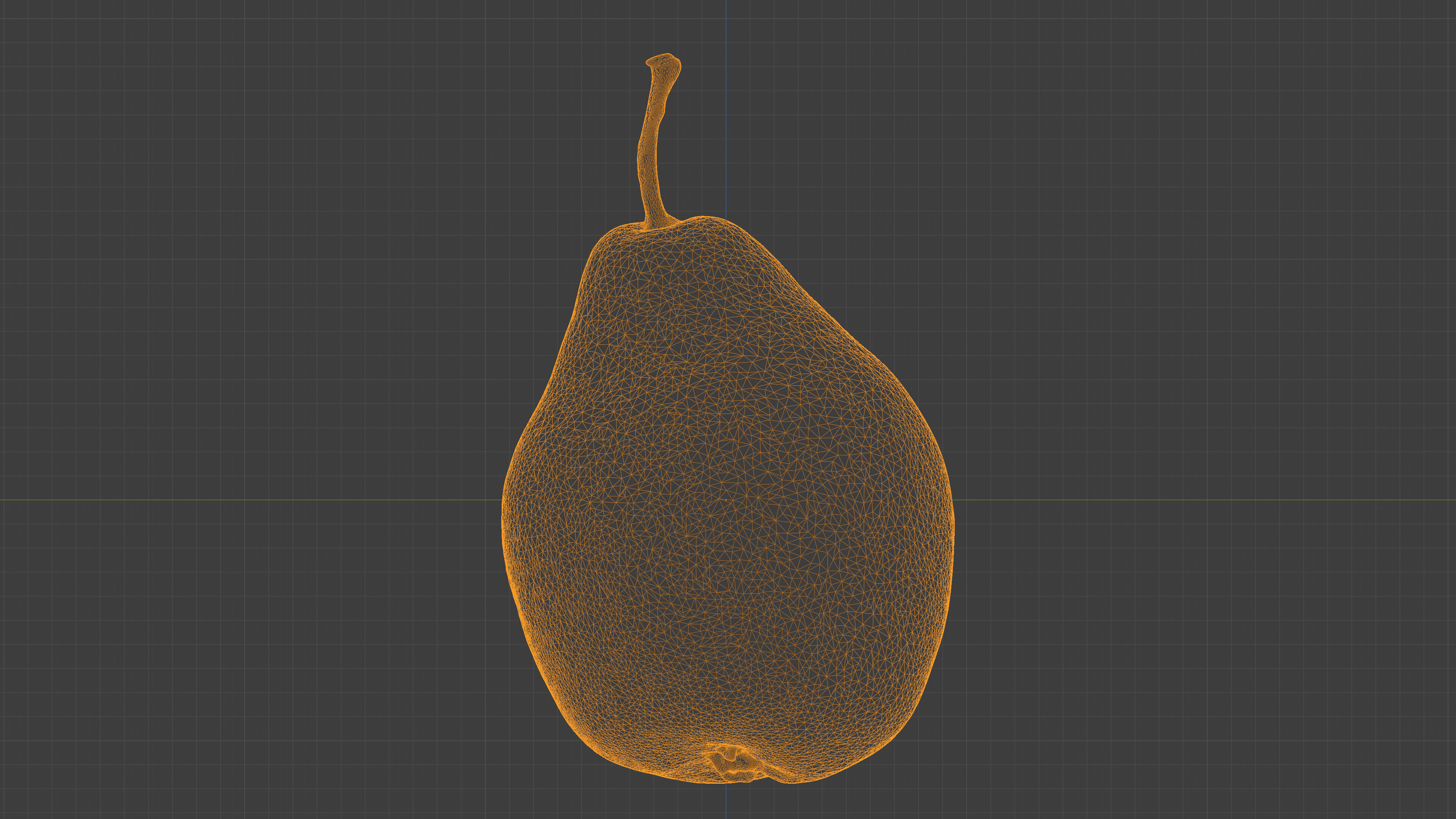 Photorealistic 3D scan of pear Low-poly 3D model_23