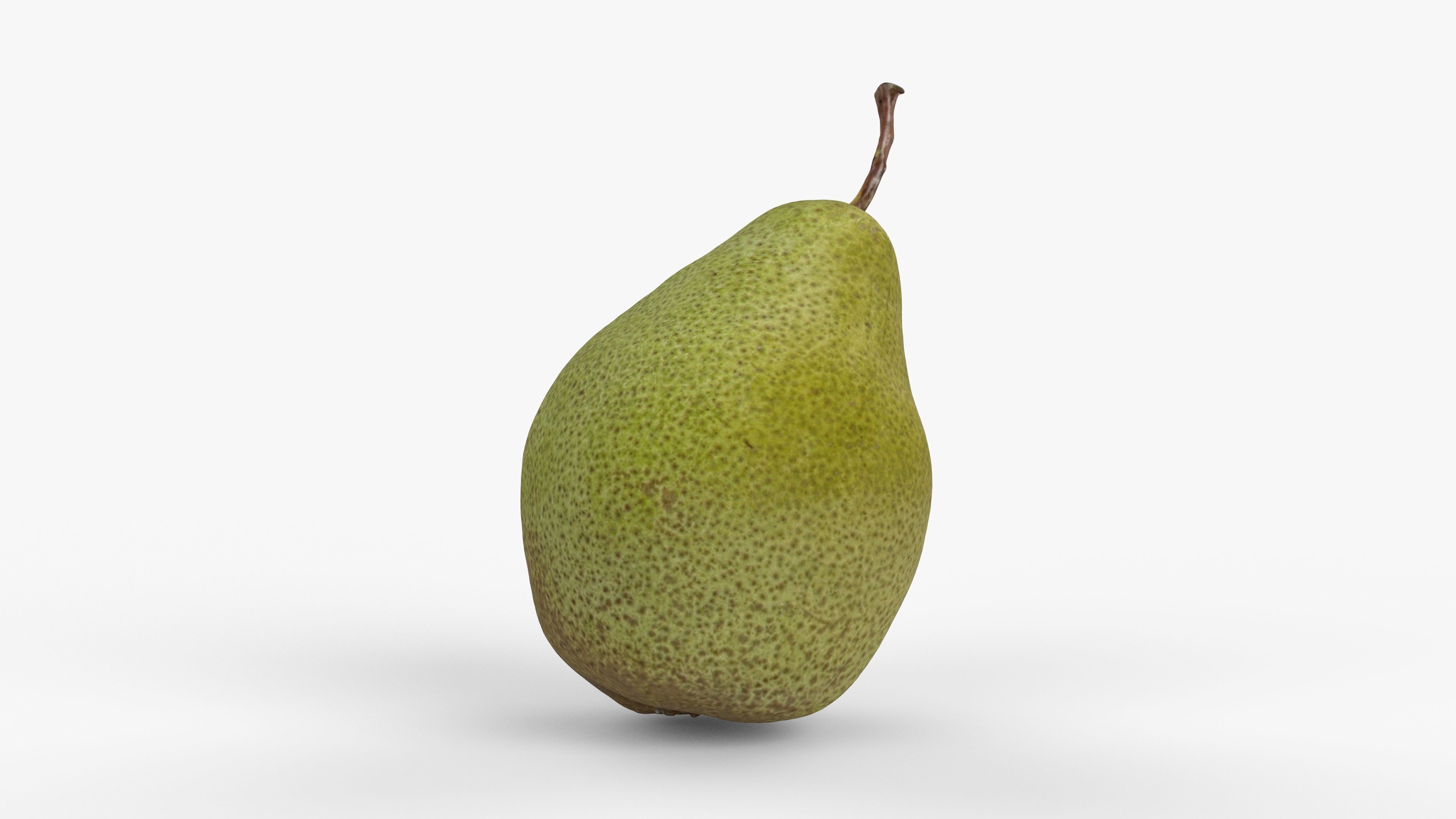 Photorealistic 3D scan of pear Low-poly 3D model_7