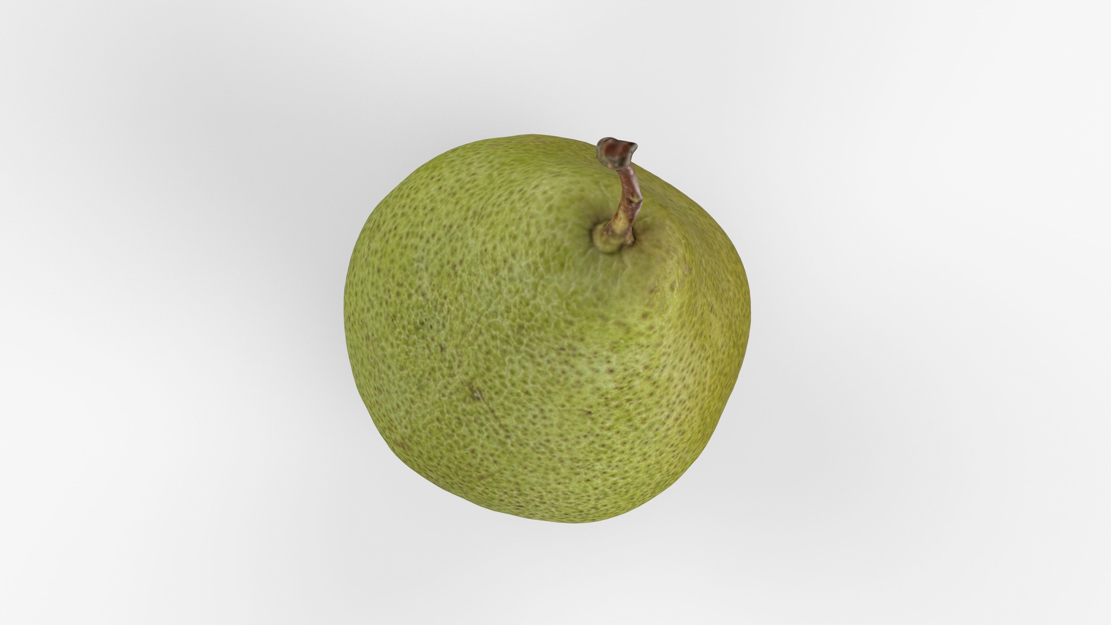 Photorealistic 3D scan of pear Low-poly 3D model_5