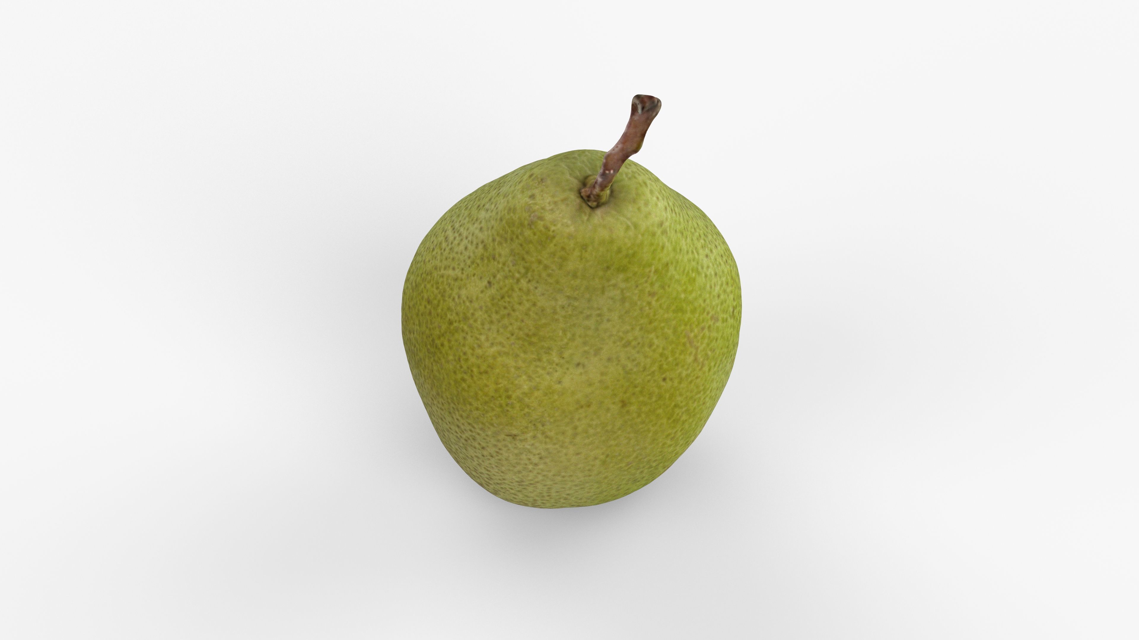 Photorealistic 3D scan of pear Low-poly 3D model_10