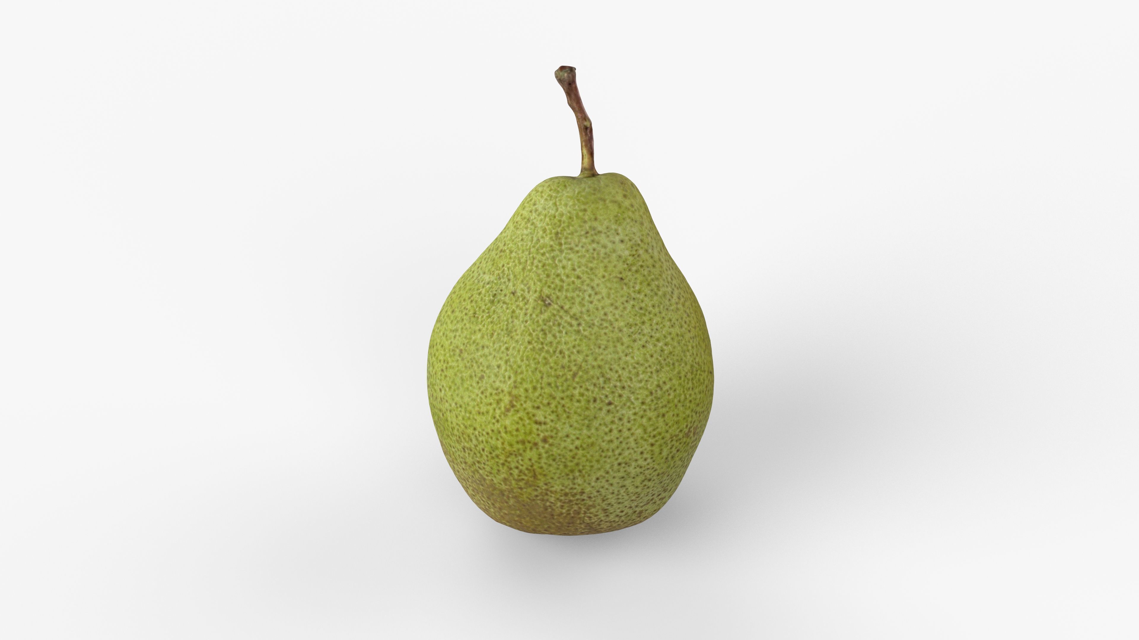 Photorealistic 3D scan of pear Low-poly 3D model_1