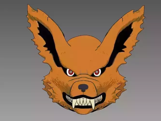 NARUTO KURAMA HEAD MASK 3D print model