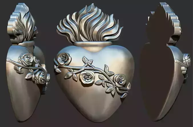 Sacred Heart  - Sagrado coracao 3D print model
