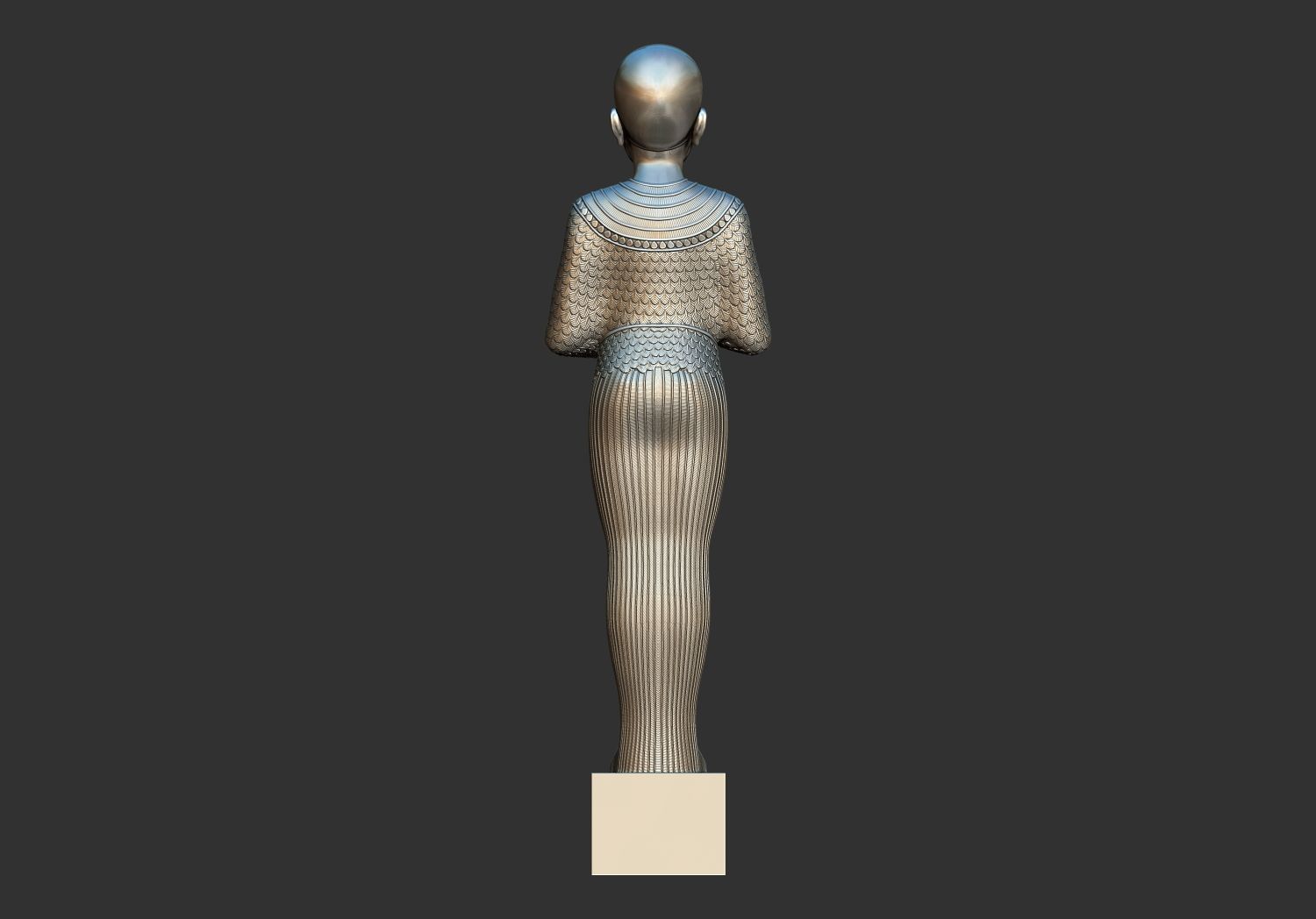 Statue of the Egyptian god Ptah 3d printable model 3D print model_2