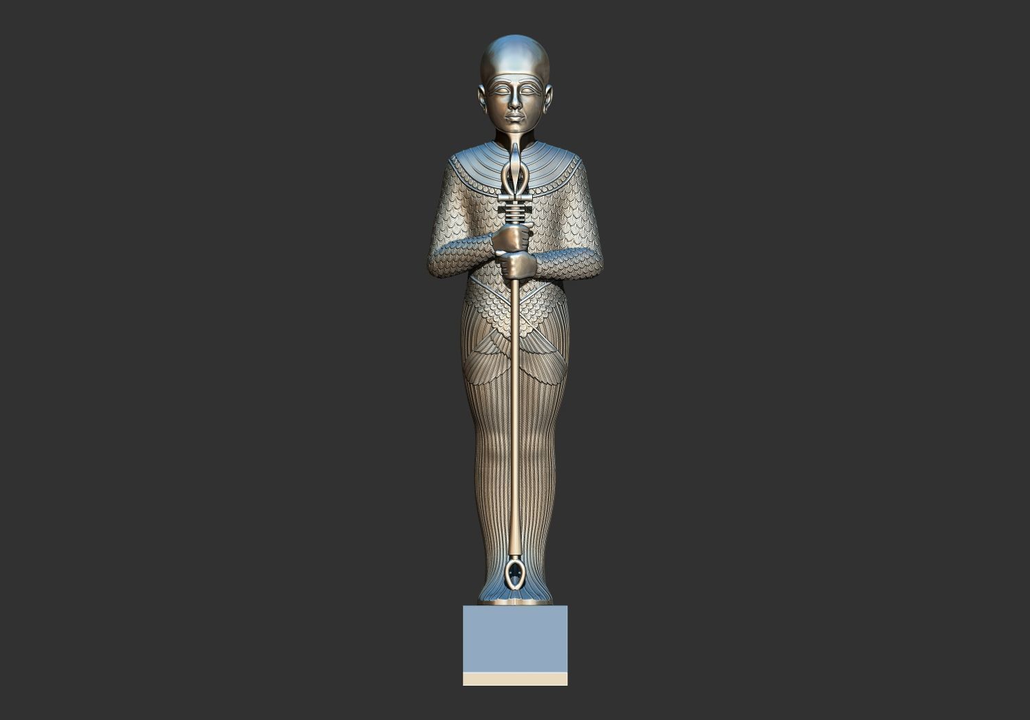 Statue of the Egyptian god Ptah 3d printable model 3D print model_1