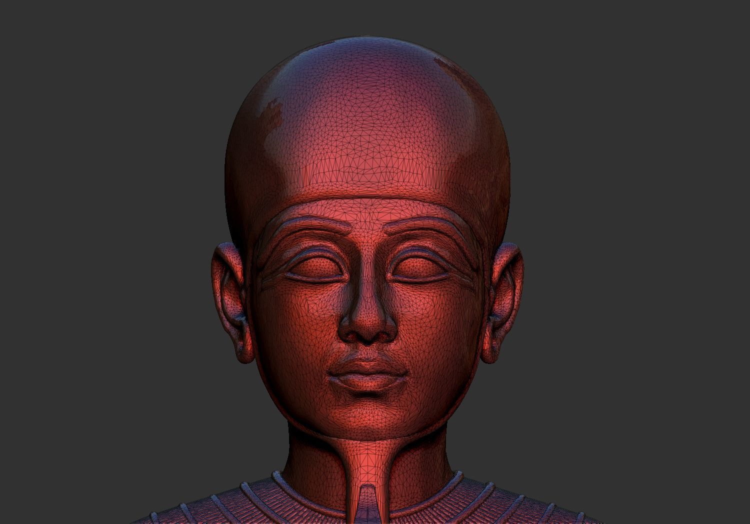 Statue of the Egyptian god Ptah 3d printable model 3D print model_8
