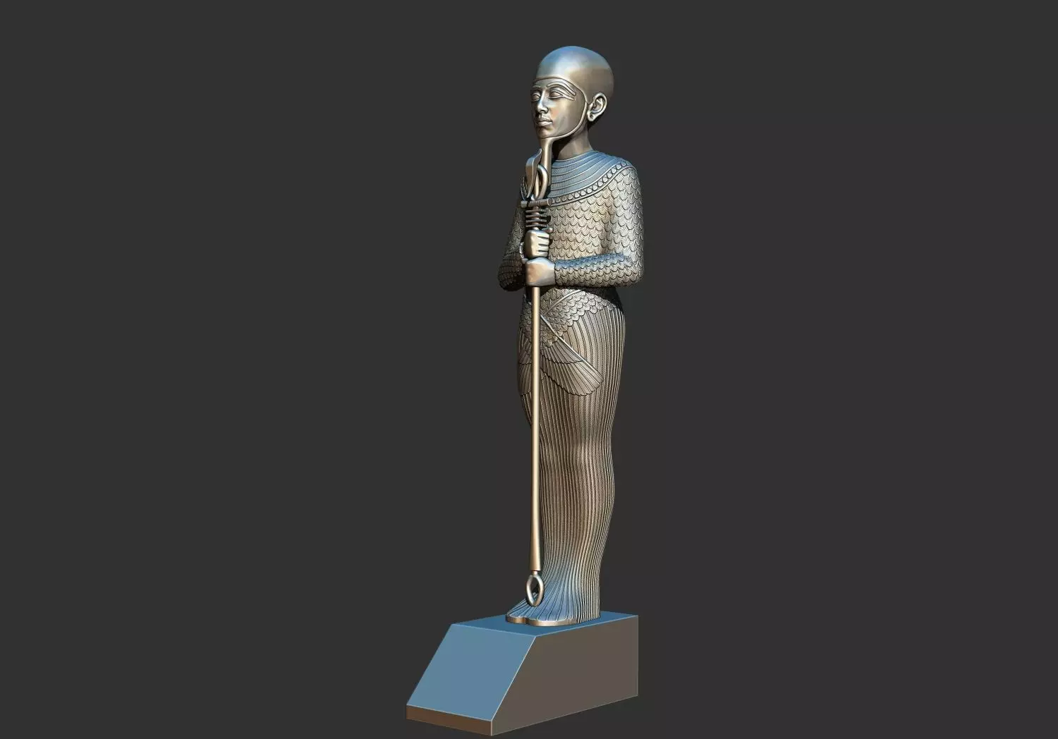 Statue of the Egyptian god Ptah 3d printable model 3D print model_0