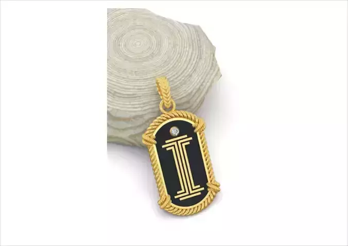 Gents I Pendant 3D print model