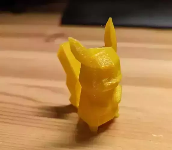 Pikachu low poly 3D print model