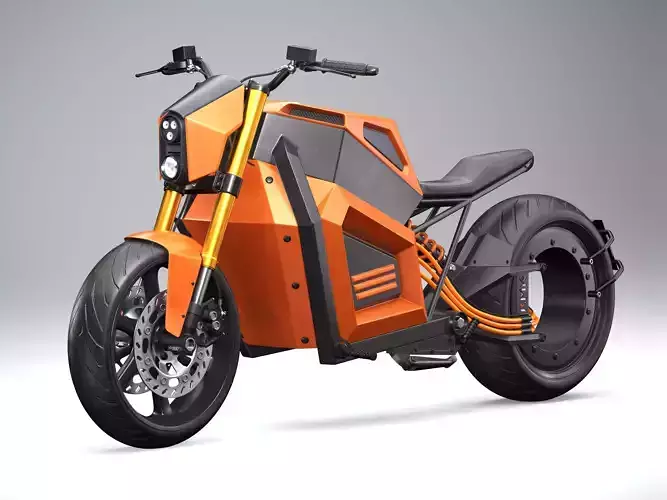 RMK E2 electric motorcycle Orange