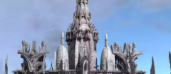 Ancient Dagoth Royal tower 3D model