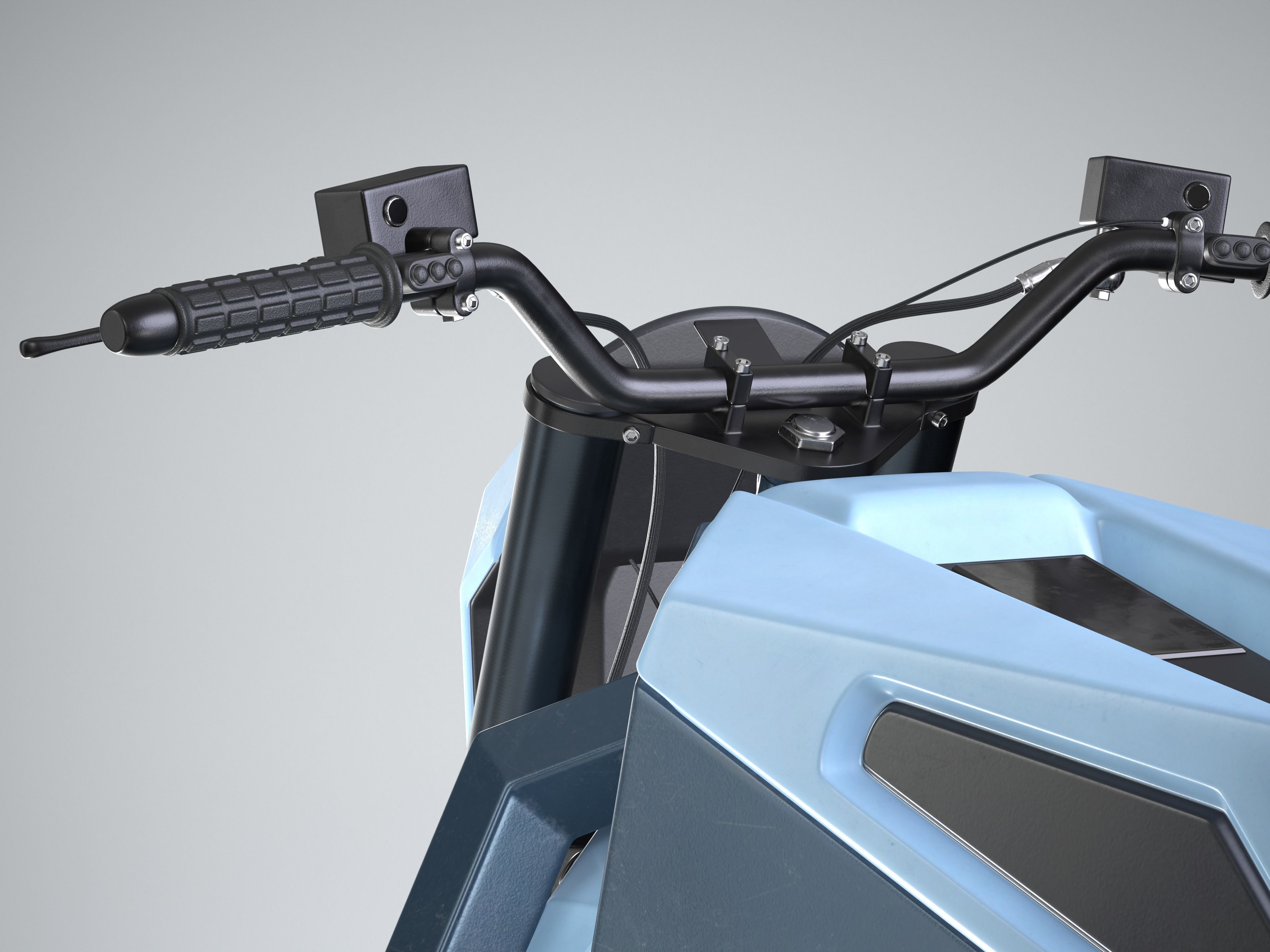 RMK E2 electric motorcycle Blue 3D model_6