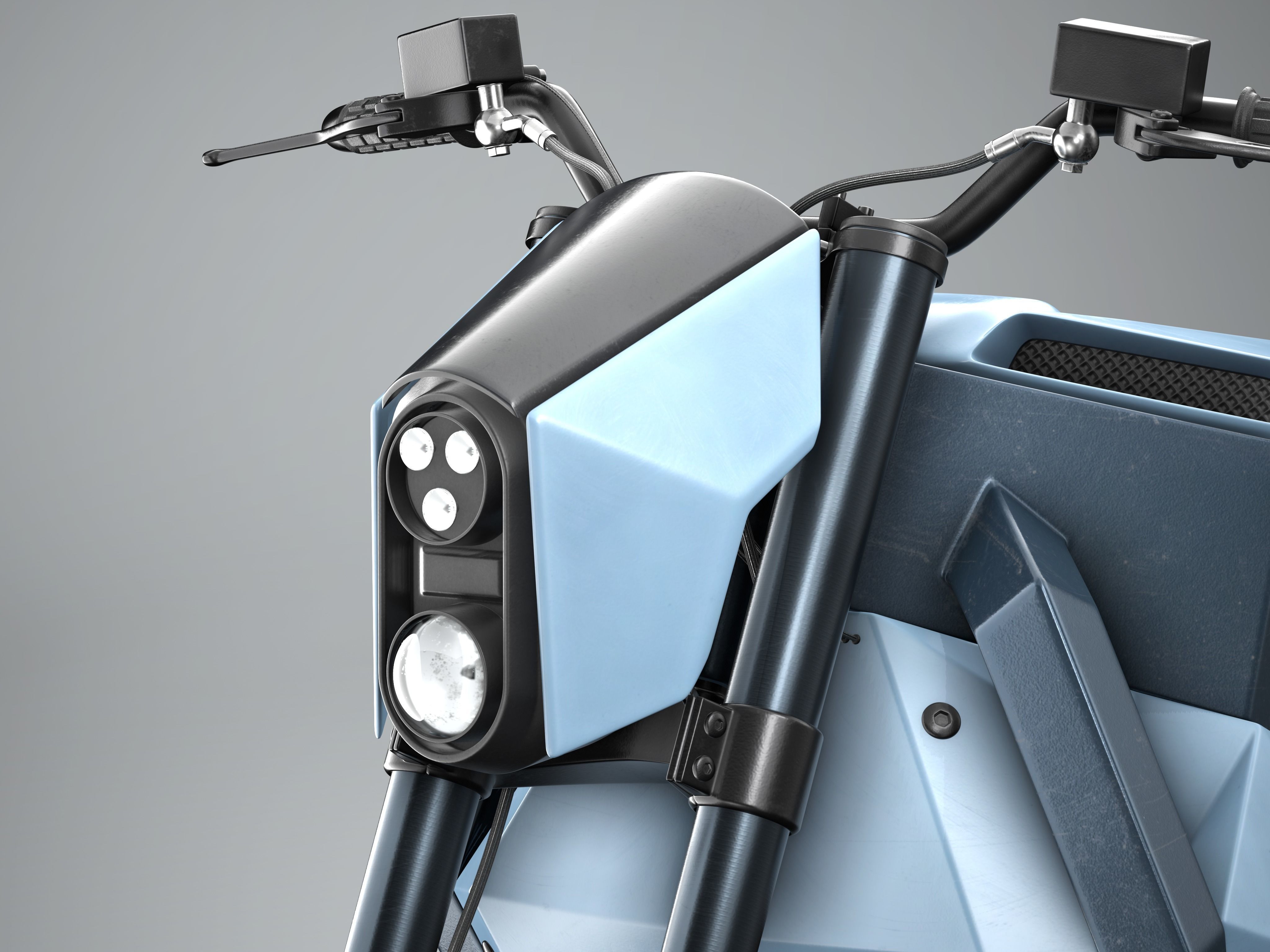 RMK E2 electric motorcycle Blue 3D model_3