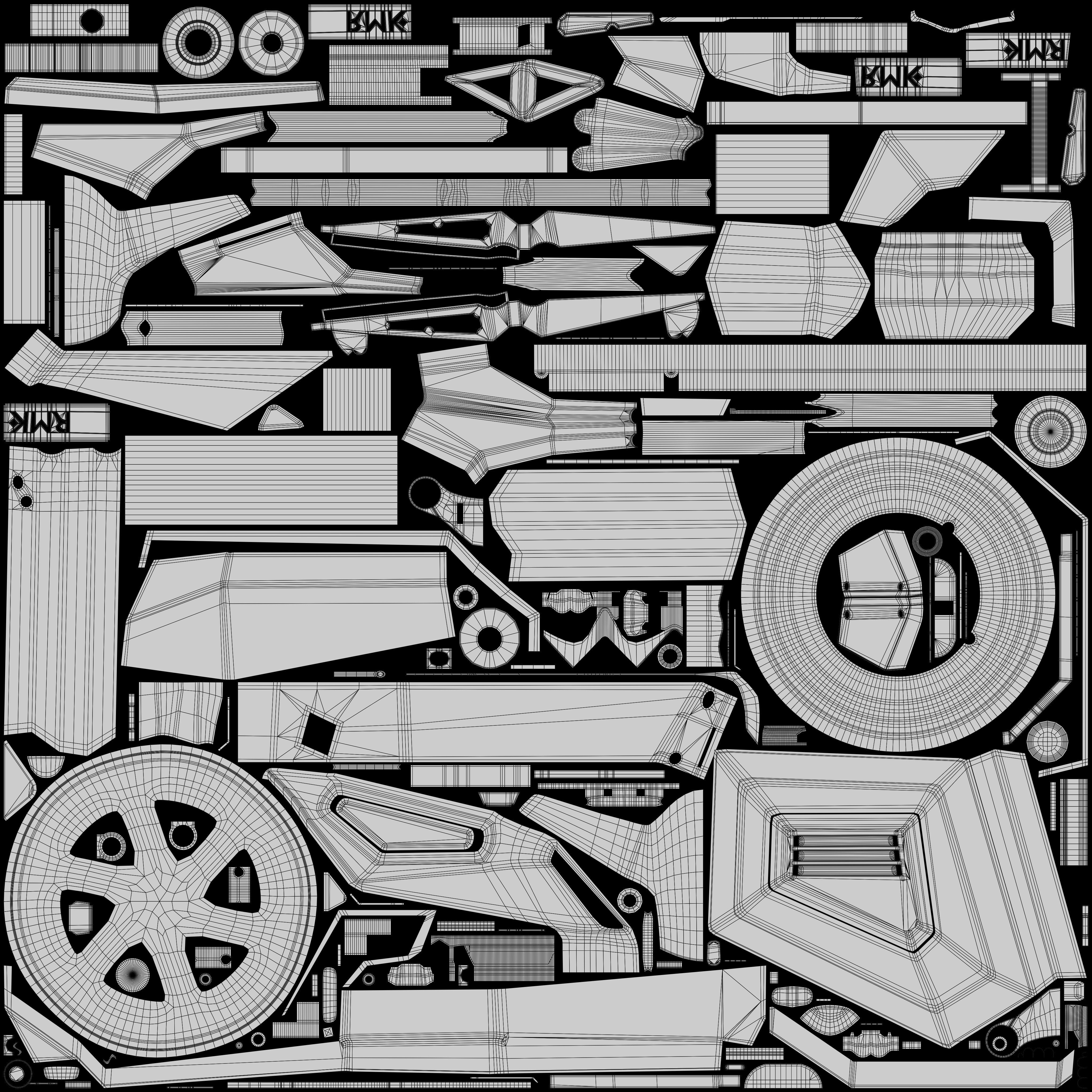 RMK E2 electric motorcycle Blue 3D model_18