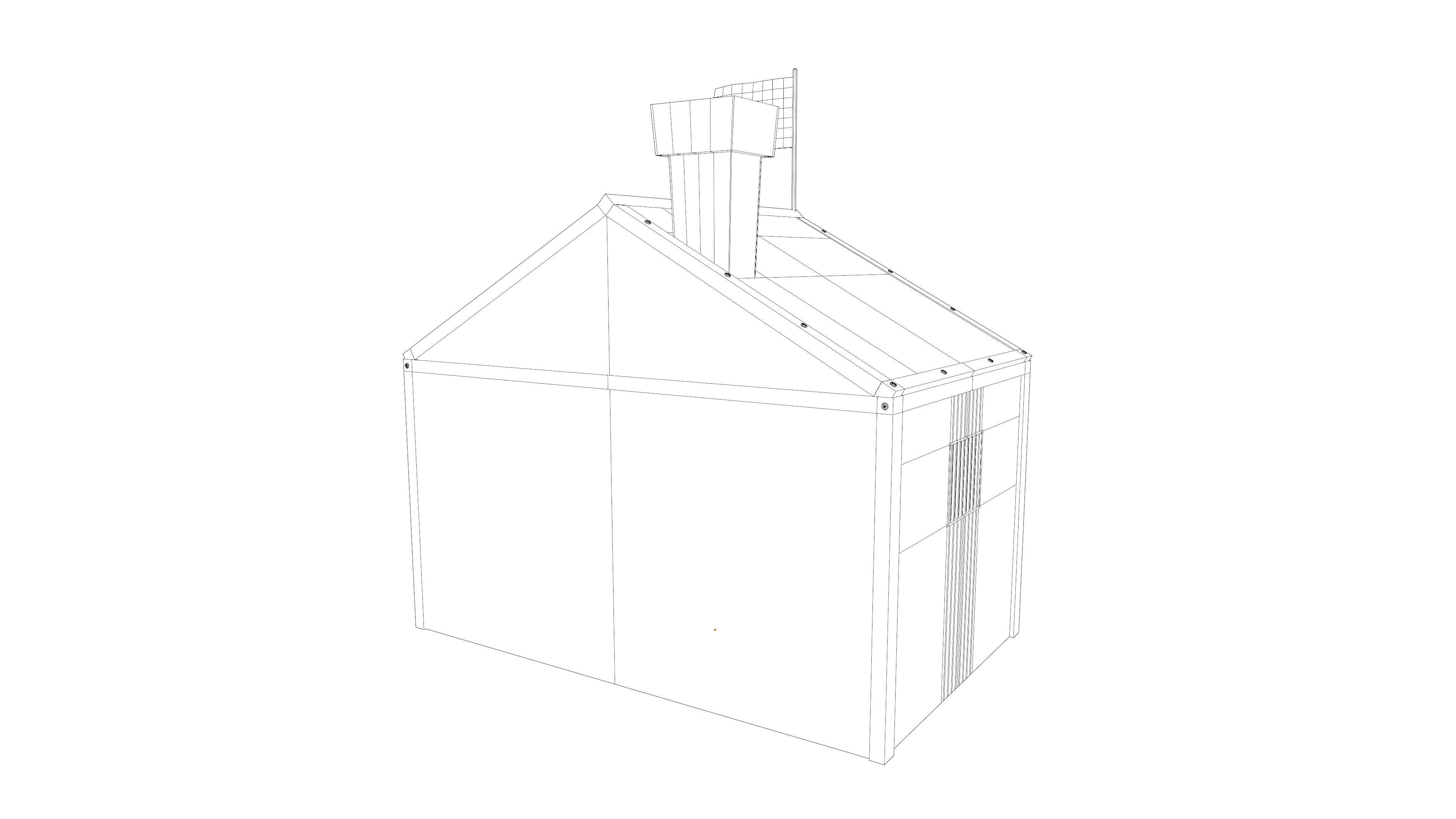 Stylized medieval bakery workshop pbr Low-poly 3D model_7