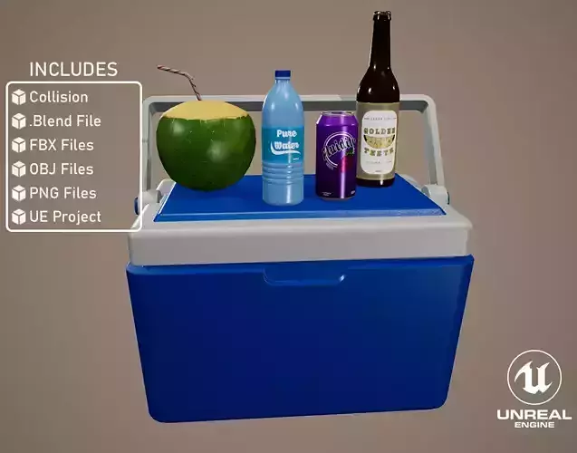 Summer Cooler Box With Drinks