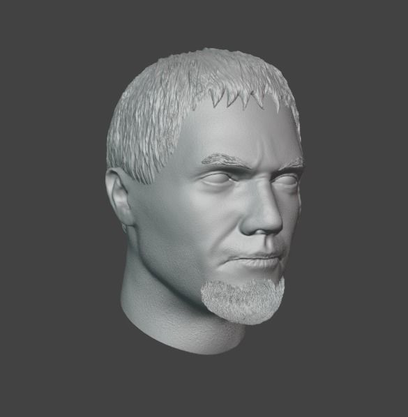 General Zod Head Sculpt 3D print model_1