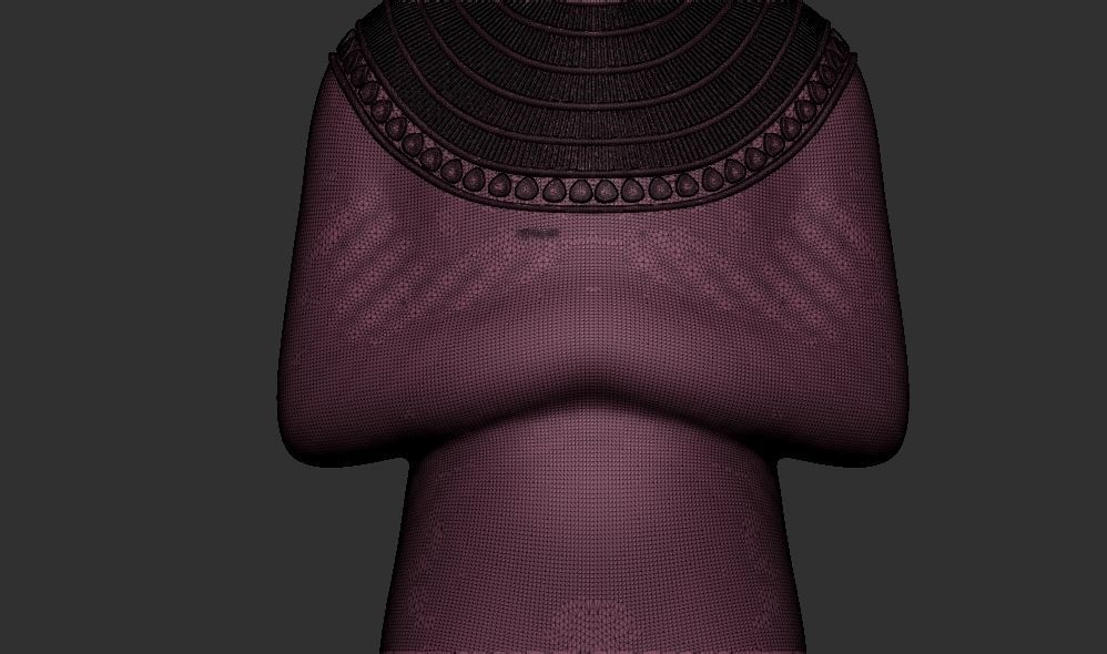 Tutankhamun Mysterious Figure White Crown 3d printable model 3D print model_9