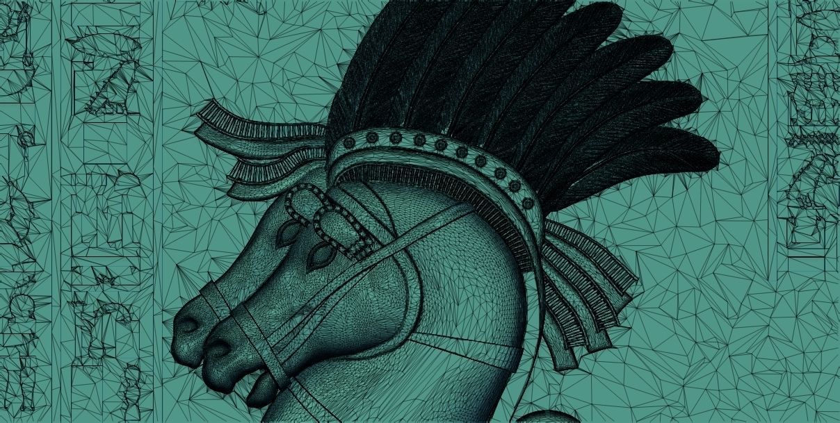 Pharaoh Ramesses II at the Battle of Kadesh 3d relief model cnc 3D print model_12