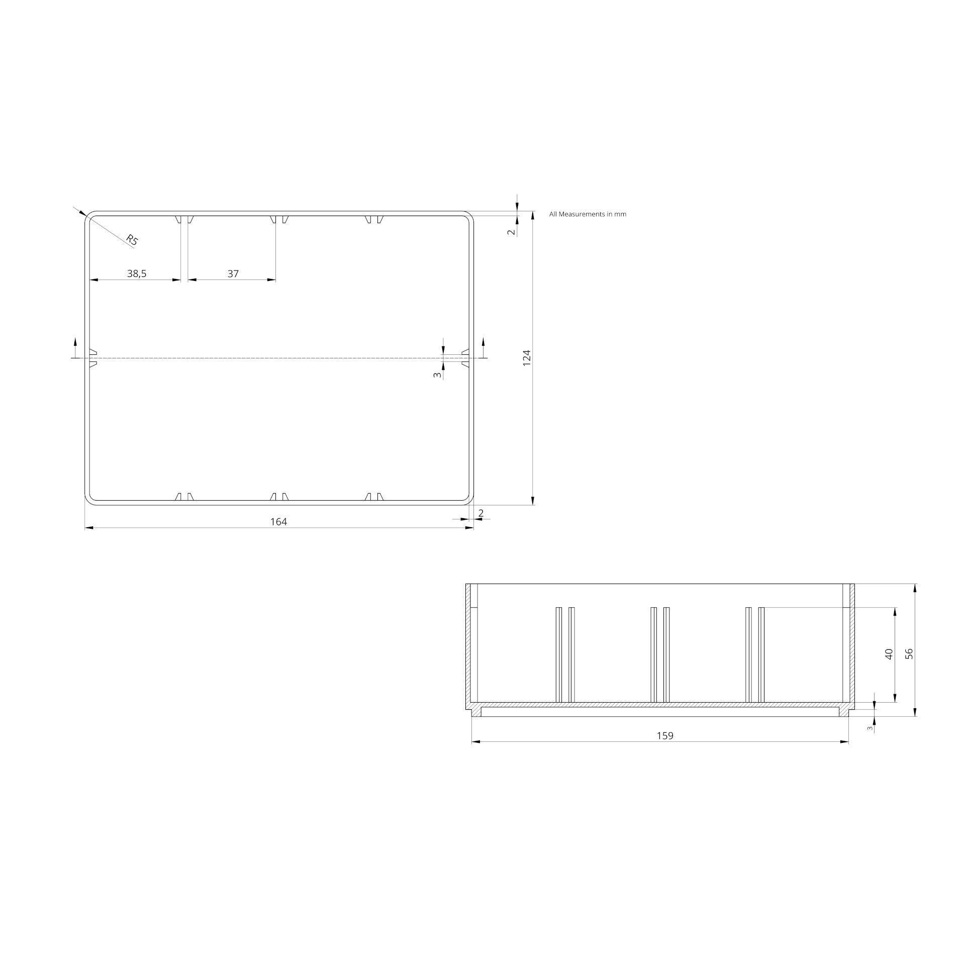 Sorting box 164 x 124 x 56 for 3D Print model 3D print model_3