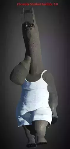 Shnitzel Fan art Chowder Character Realistic Free 3D model