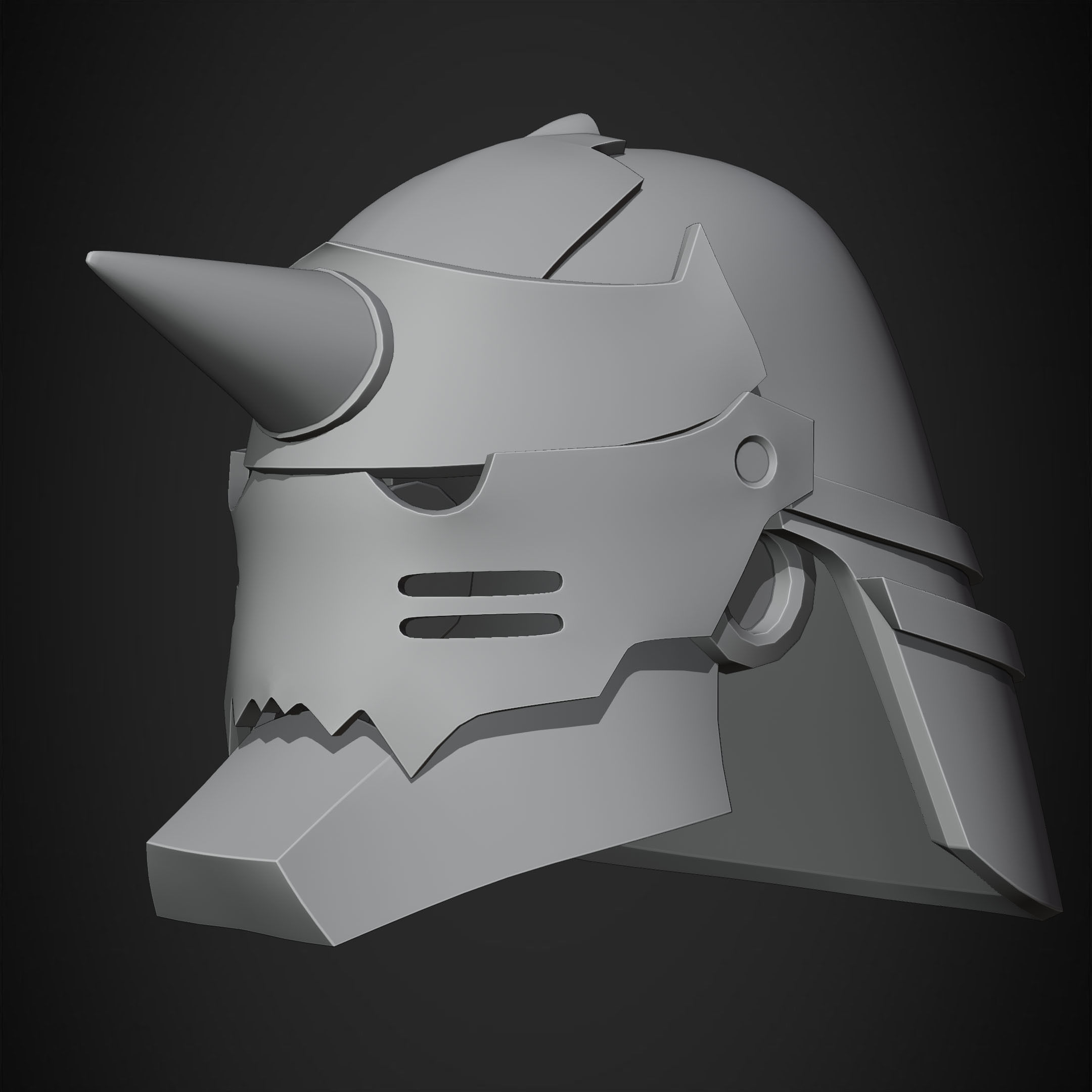 Fullmetal Alchemist Alphonse Elric Helmet for Cosplay 3D print model_17