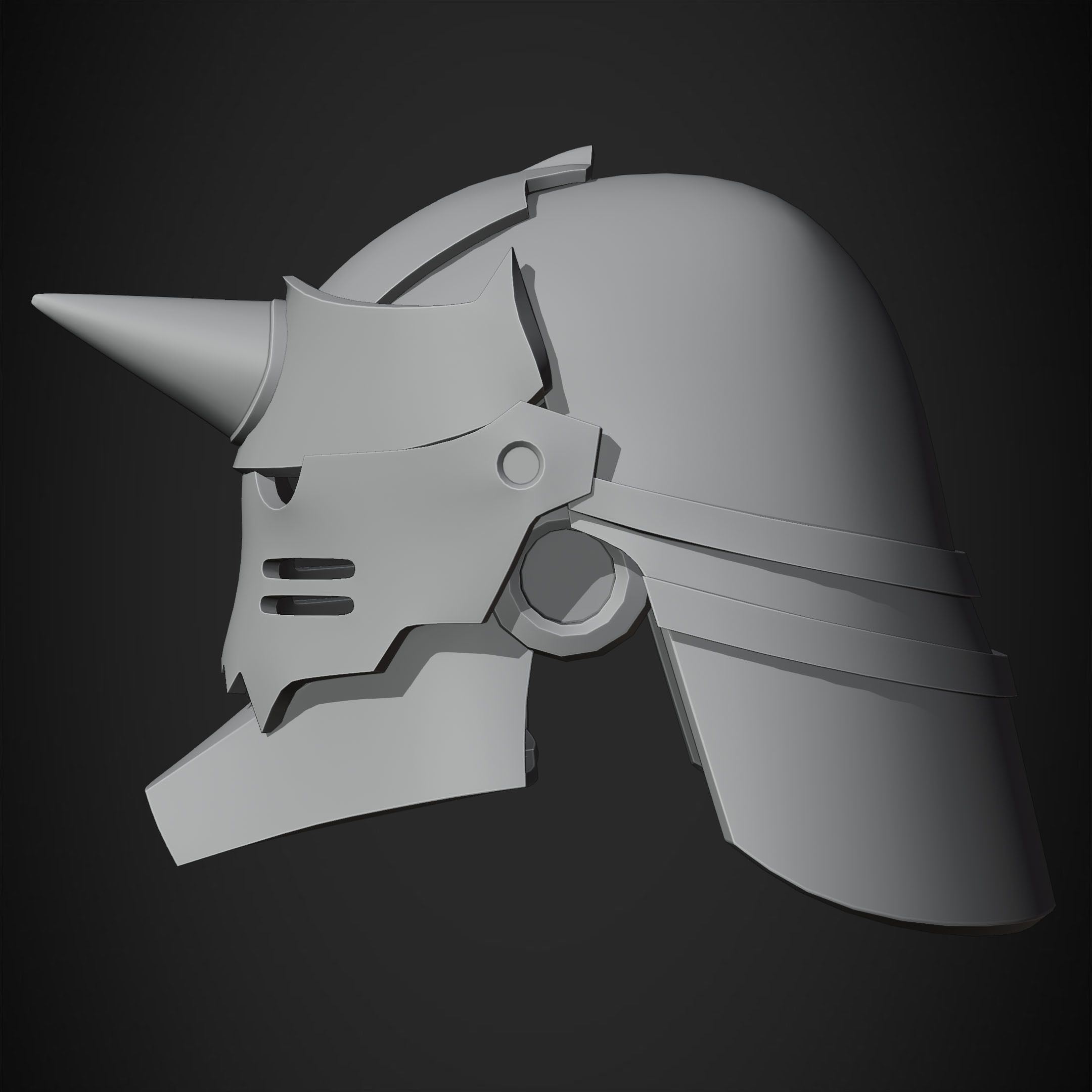Fullmetal Alchemist Alphonse Elric Helmet for Cosplay 3D print model_19