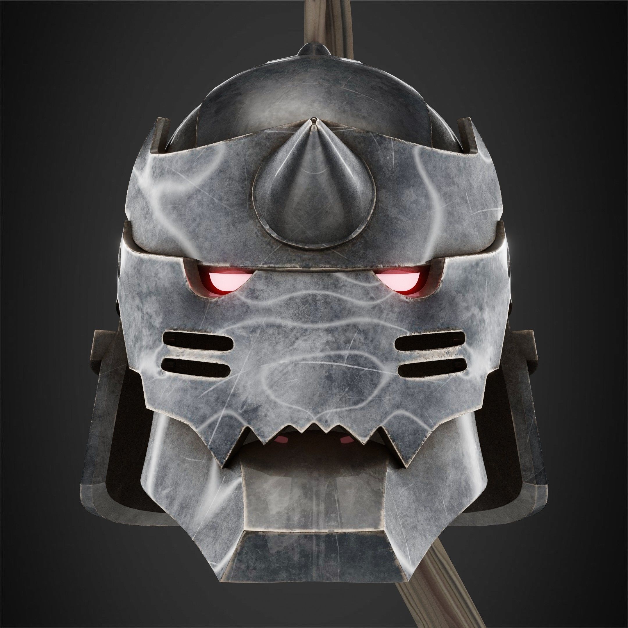 Fullmetal Alchemist Alphonse Elric Helmet for Cosplay 3D print model_3