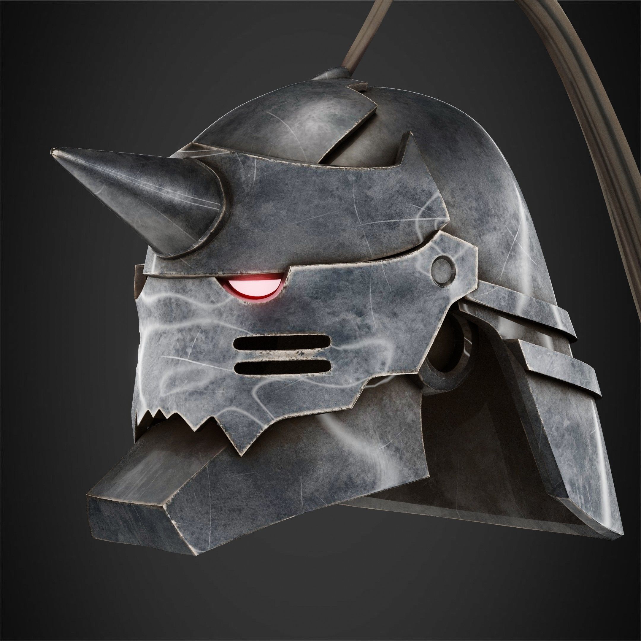 Fullmetal Alchemist Alphonse Elric Helmet for Cosplay 3D print model_4