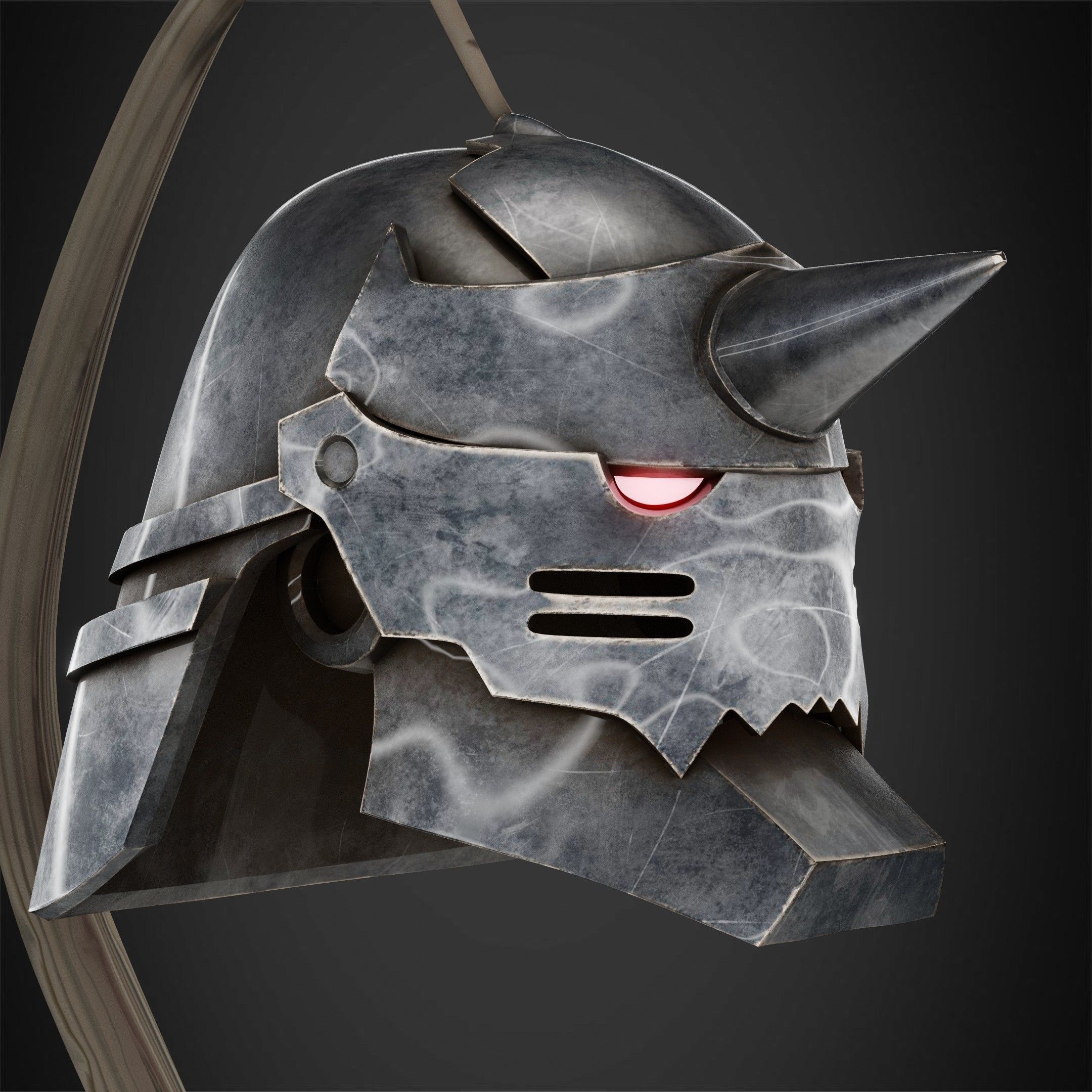 Fullmetal Alchemist Alphonse Elric Helmet for Cosplay 3D print model_10