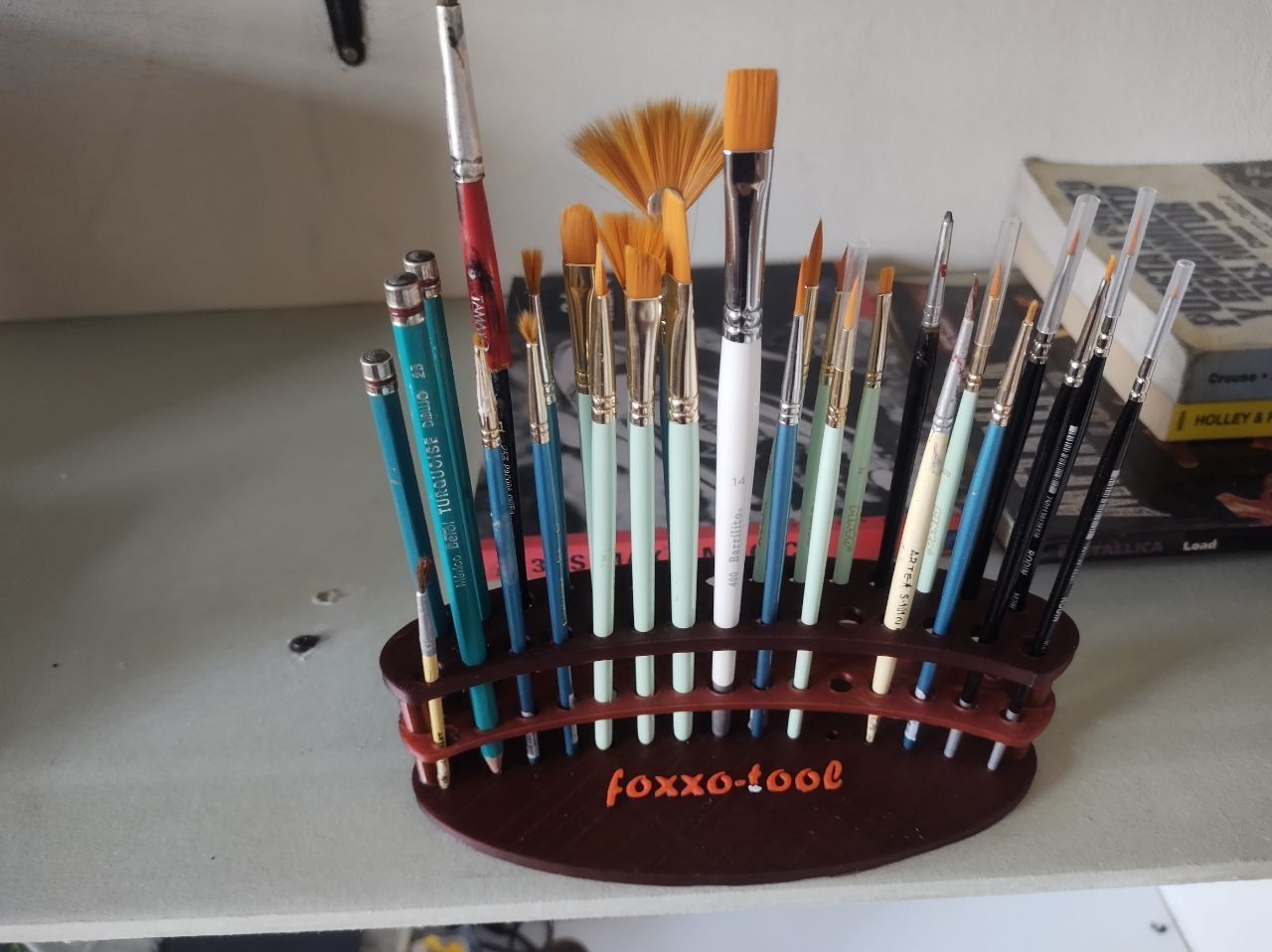 Porta pinceles - Brush holder Free 3D print model_2