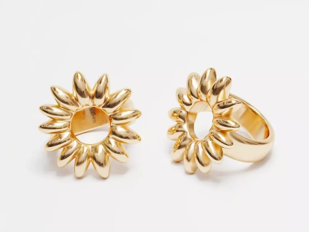 Flower Ring 3D print model