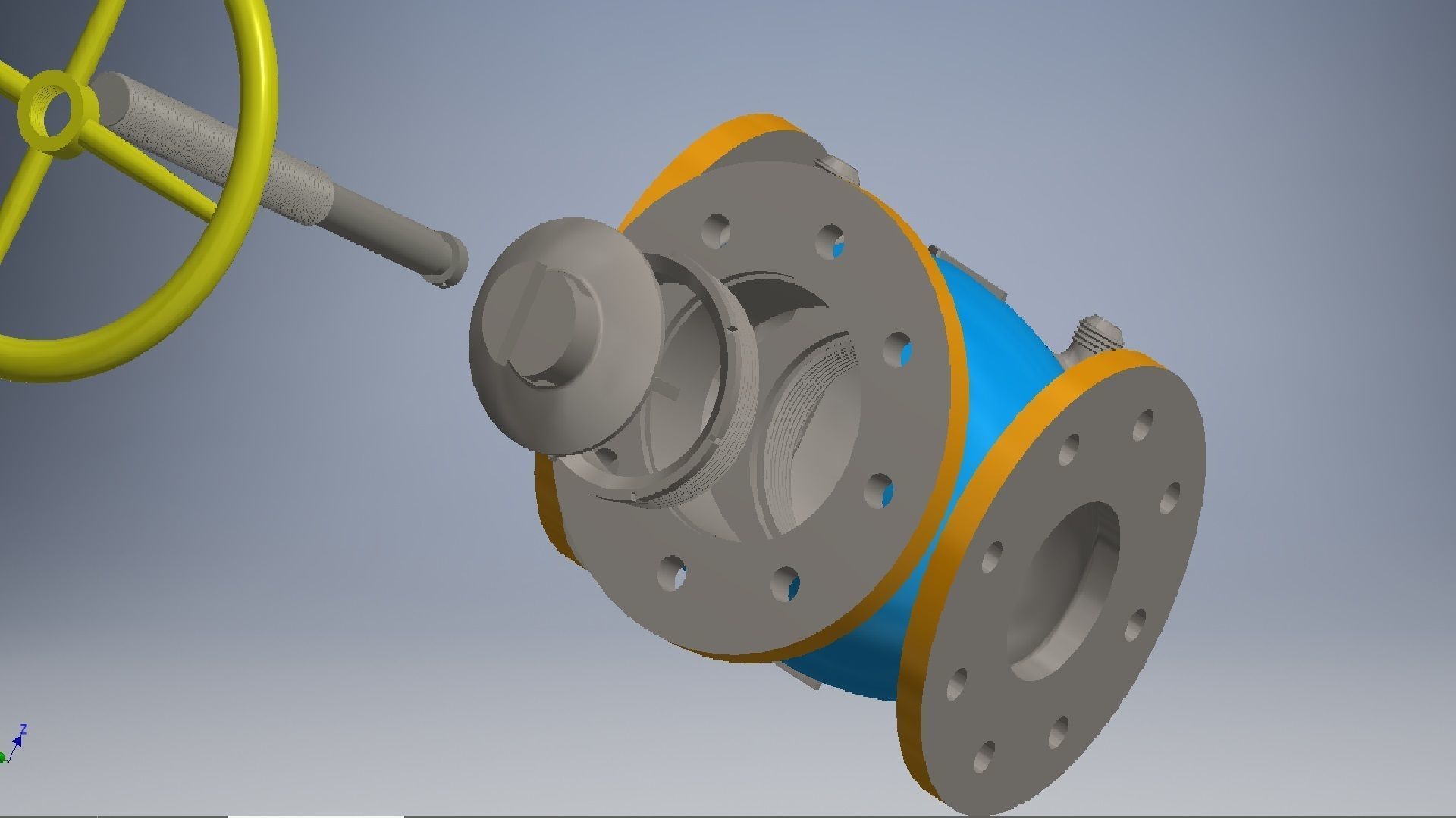 STEAM STOP VALVE 3D model_15