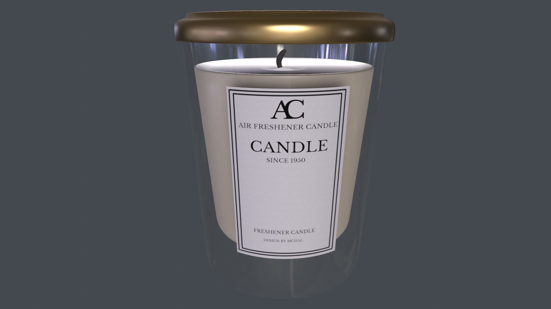 Air fresheners-Candle Air Freshener-PBR GAME READY Low-poly 3D model_1