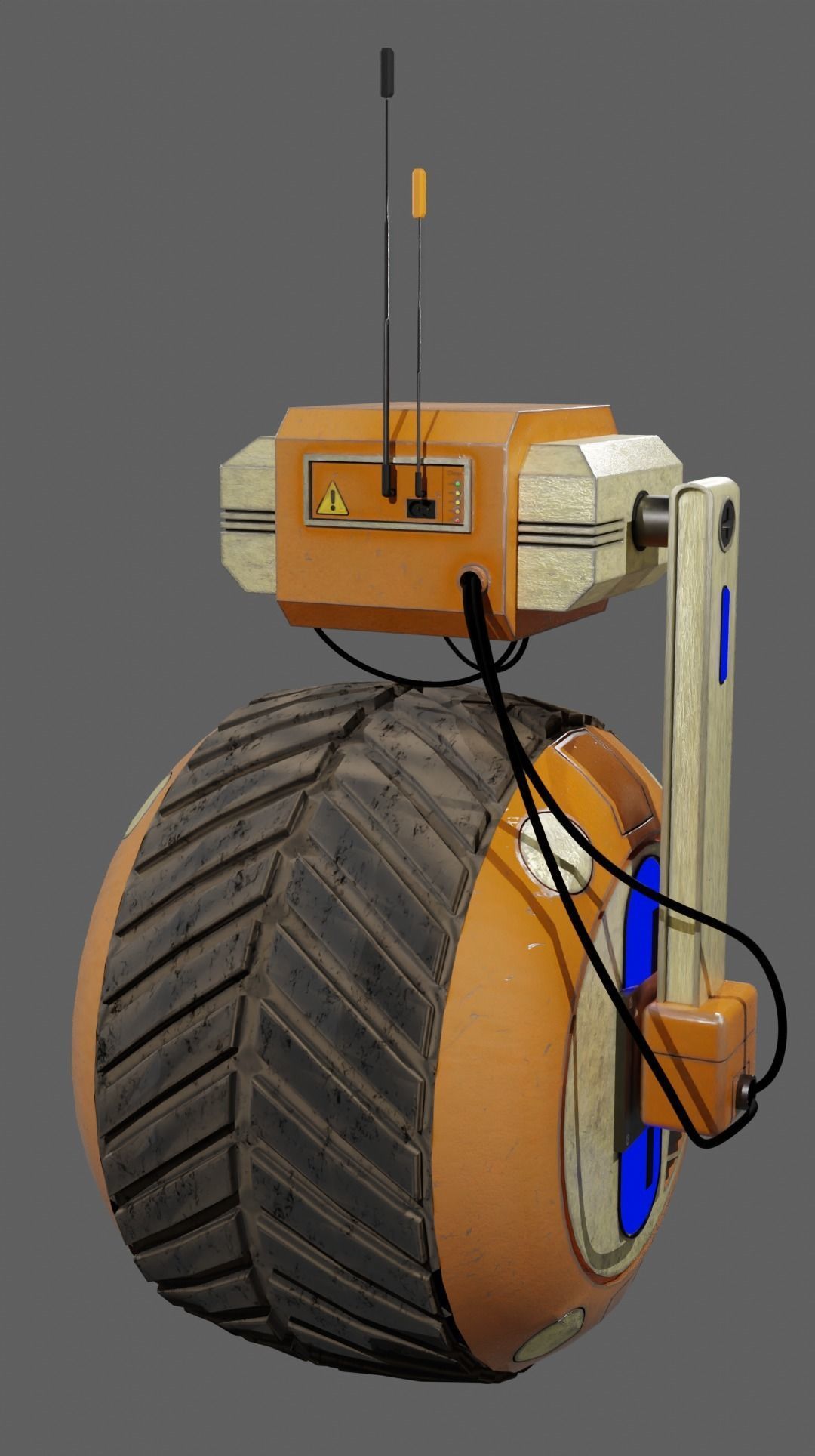 star war robots realistic 3d model Low-poly 3D model_3